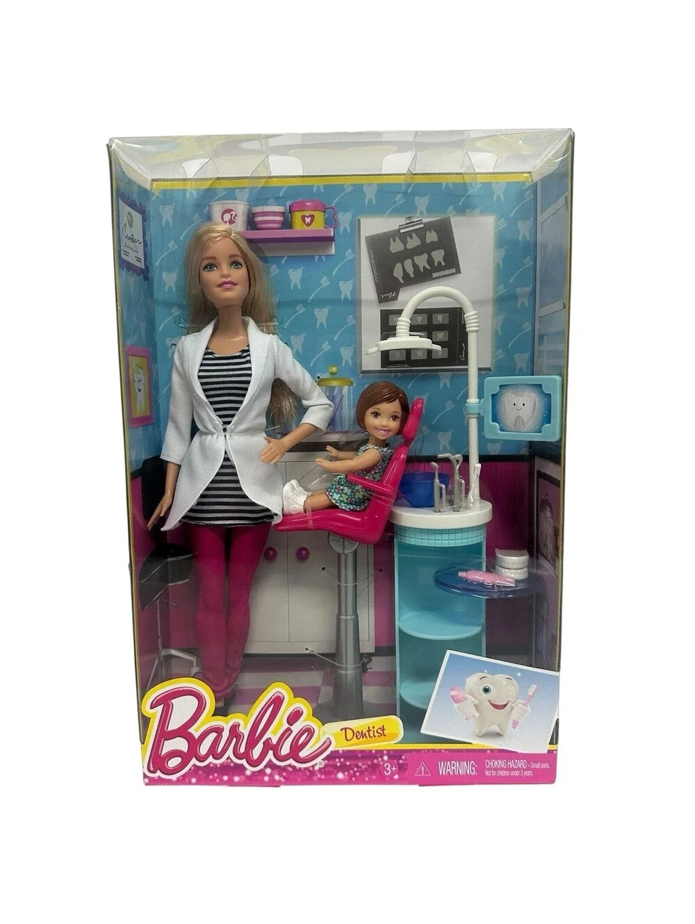 NEW Barbie Careers You Can Be Anything Dentist Playset Barbie with Child